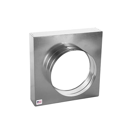 RDP Square to Round Transition Box | Made in USA (16" x 16" x 16")