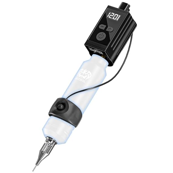 DGT WX-1Plus Tattoo Machine Battery with Jump start mode and Ring on/off switch RCA CONNECTOR, Black
