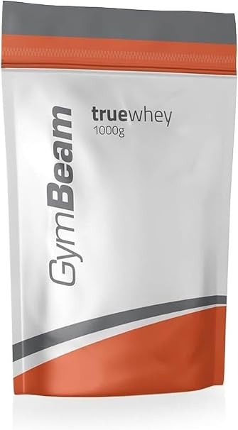 GymBeam True Whey Protein Powder - Whey Concentrate Gently Filters Up to 23 g Protein per Serving with BCAA & EAA for Muscle Building and Regeneration Peanut Butter 1000 g (33 Servings)