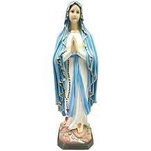 Vittoria Collection 32 Inch Our Lady of Lourdes Virgin Mary Statue Sculpture Figurine Made in Italy Indoor Outdoor