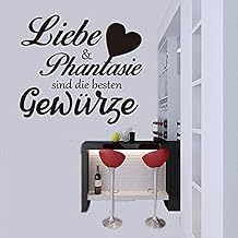 German Liebe phantaisie sind die besten gewurze Art Wallpaper for Kitchen Home Decor House Deco Wall Decals Vinyl Sticker IR4946