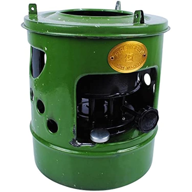 Portable Kerosene Stove, 10 Wick, Handy Small Kerosene Cooking Burner for Outdoor Camping Picnic Burner Furnace, for 3-4 People, Green