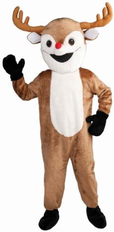 Forum Novelties Mens Deluxe Reindeer Mascot Adult Costume