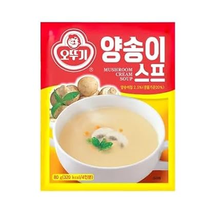 Ottogi Mushroom Cream Soup Mix, Instant Powder Soup, 80g