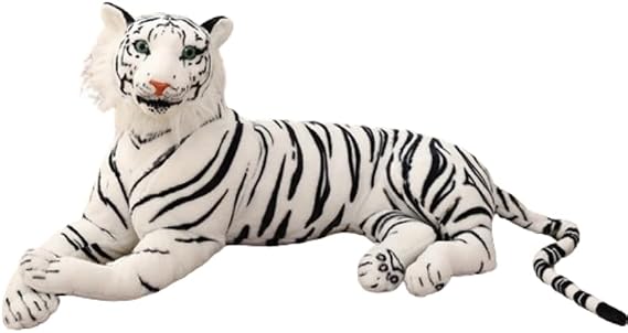 Giant White Tiger Stuffed Animal - 40 Inches (Excluding Tail)