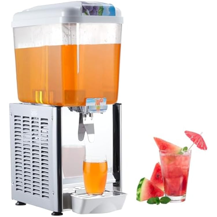 1  18L Commercial Beverage Dispenser Ice Tea Drink Machine 370W Power, Ideal for Cold Drinks, Perfect for Restaurants, Hotels, and Parties
