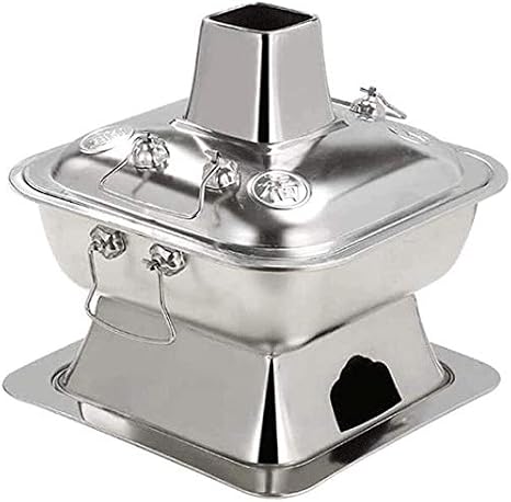 Copper Hot Pot Fashioned Charcoal Hot Pot, for Restaurant, Family Dinners Chinese Traditional Old Beijing Charcoal Hot Pot Pot Stove Special Pot Pot