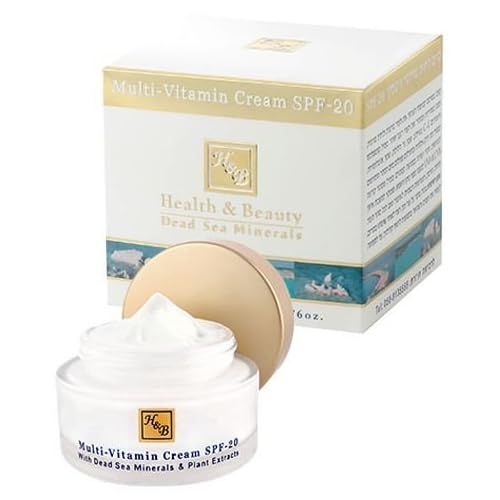 Multi Vitamin Face Cream - Organic Moisturizer for Women - SPF-20 50ml by Health & Beauty Dead Sea Minerals