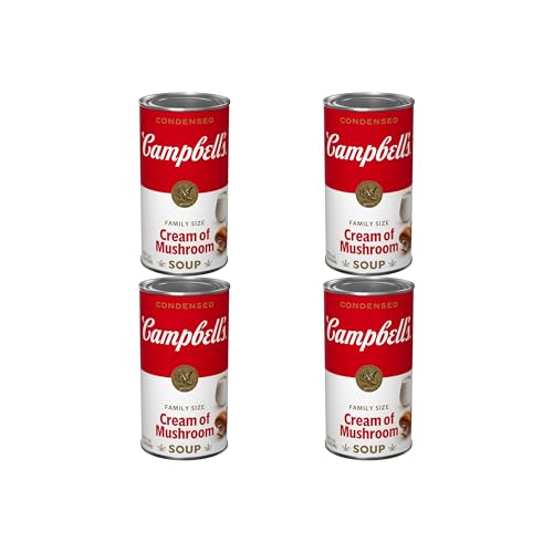 Campbells Condensed Cream of Mushroom Soup, 22.6 oz Can Pack of 4