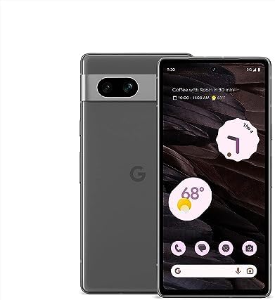 Google Pixel 7a 5G, US Version, 128GB, Charcoal - Unlocked Renewed