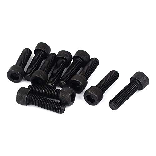10 Pcs M10-1.5 x 35mm Hex Socket Head Cap Screws, 12.9 Grade Alloy Steel, Allen Socket Drive, Black Oxide Finish, Machine Thread,Full Thread 10 Pcs M10-1.5 x 35mm