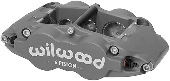 Wilwood 120-11778 FNSL6R Caliper- RH, Anodized Gray 1.62 & 1.12 & 1.12" Pistons, 1.25" Disc