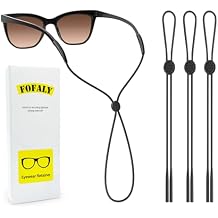 Glasses Strap 3Pcs, Adjustable Eyewear Holder Sunglasses Strap, Eyeglass Holders Around Neck, Eyewear Retainer for Sports, Glasses Chain for Women Men Kids