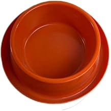 Miapet Plastic Cat-Dog Food and Water Container 400 ML Orange