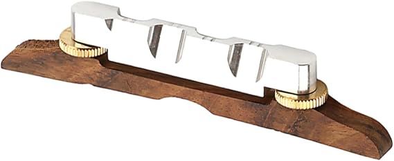 Holibanna Bridge Guitar Bridge Saddle Silver Easy Install for Acoustic Strings Instrument Replacement
