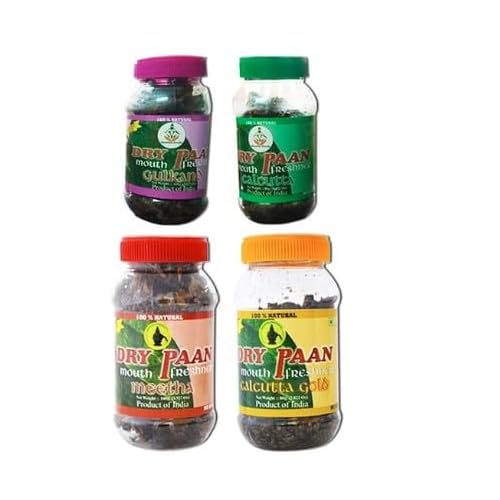 Dry Paan Combo Pack B Contains 4 Items Dry Paan Meetha - 1 No, Gulkand - 1 No, Calcutta - 1 No & Calcutta Gold - 1 No B-P