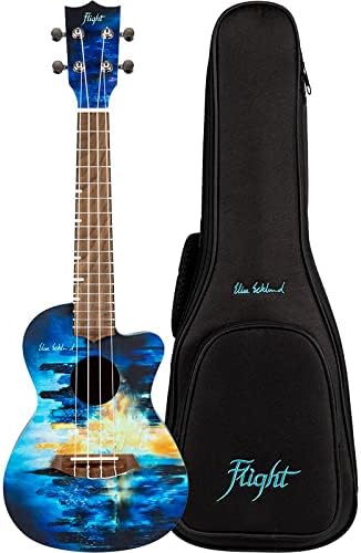 Flight Ukuleles, 4-String Ukulele, Blue-Multi, Concert (AUC City)