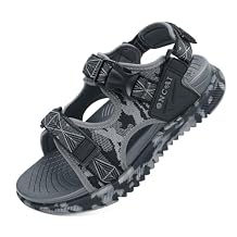 ONCAI Men's Hiking Sandals,Arch Support Orthopedic Recovery Walking Sandal with Adjustable Strap Outdoor Summer Water Camouflage Mesh Athletic Sports Shoes US Size 7-15