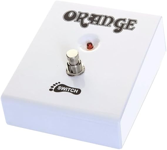 Orange Single Function Footswitch for Guitar, Multicolored