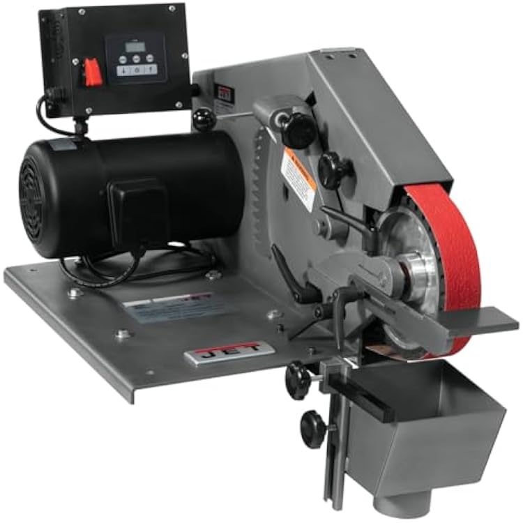 JET 2 x 72 Square Wheel Belt Grinder, Variable Speed, 1 HP, 115230V 3Ph Model SWG-272VS