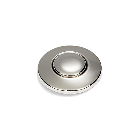 INSINKERATOR Air Switch Decorative Button for INSINKERATOR Dual Outlet Garbage Disposal Air Switch, STC-PN, Polished Nickel