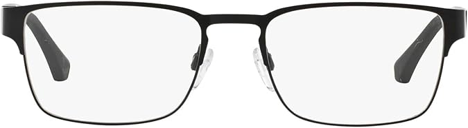 Emporio Armani EA1027 Prescription Eyewear Frames, Matte Black/Demo Lens, 55 mm