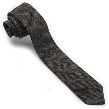 Ruth&Boaz Mens Wool Blend Skinny Necktie Tie