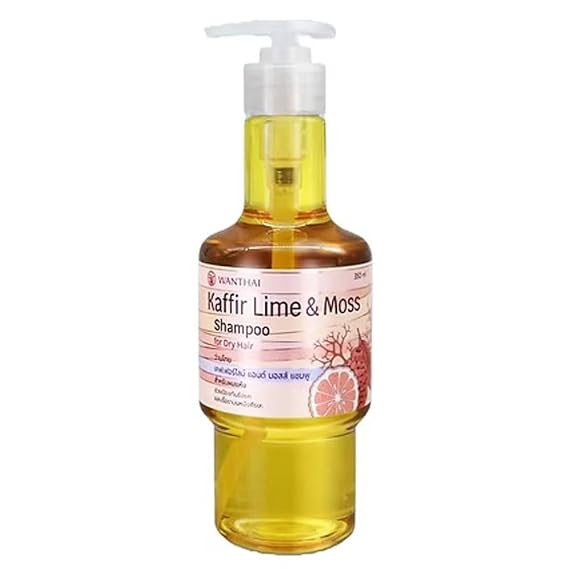 WANTHAI Kaffir Lime & Moss Shampoo For Dry split-end hair 100 ML.