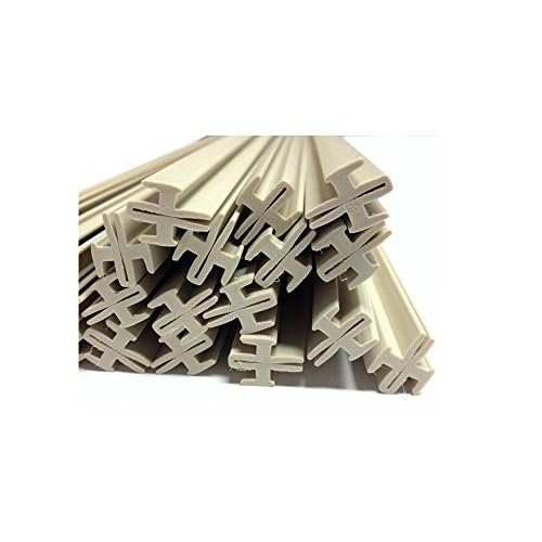 Modern Beige Panel Hinges 25 in a Box, 21.5 Edge Mount, Unfinished Polypropylene