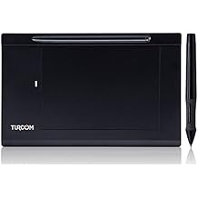 Turcom Graphics Tablet Drawing Touch Pen for Windows and Mac - 5.5 '' x 4" Black Surface Area Ideal for Kids and Artists (TS-6540)