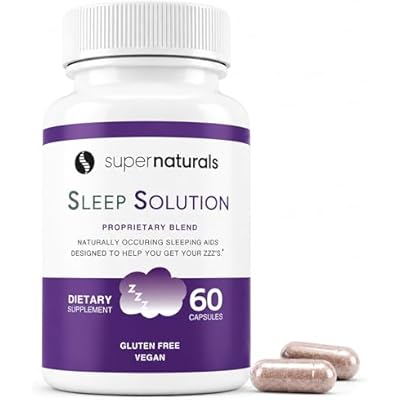 Health Sleep Solution, Sleep Supplement for Adults, Magnesium and Melatonin for Sleep Provides Natural Sleep Support, Vegan Ingredients, Gluten-Free Magnesium Sleep Supplement, 60 Capsules