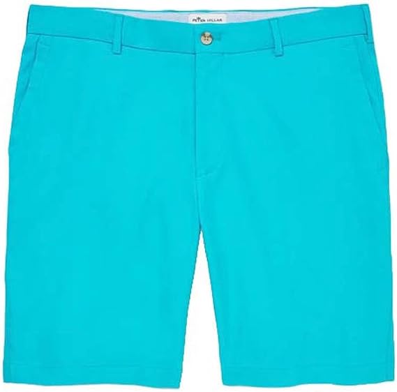 PETER MILLAR Crown Sport Salem High Drape Performance Shorts 32 Aqua