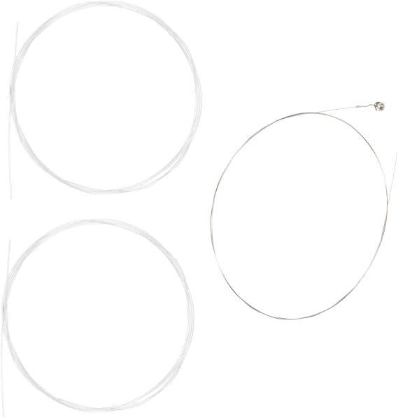MARMERDO 3pcs Strings Strings Balalica String Balalaika Guitar Accesories Instrument Accessories Classical Guitar Parts Sturdy Music Wire White Guzheng Strings Nylon Replace