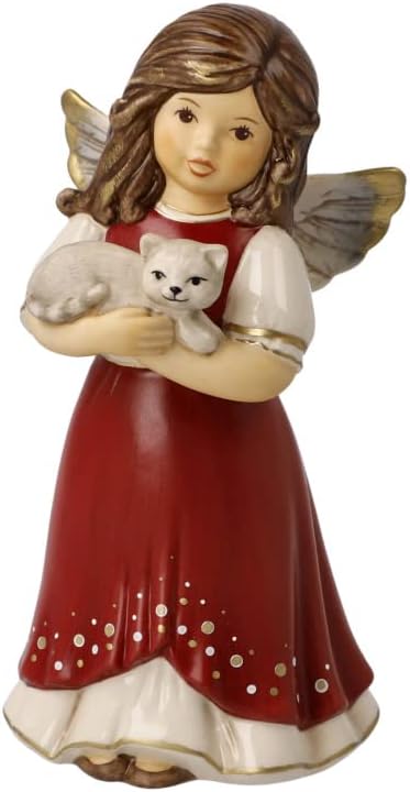 Goebel Engelfigur Kuschelzeit - Himmelsboten Weihnachten Bordeaux