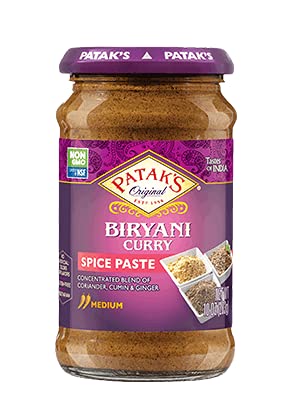 Patak's curry spice paste Mix N Match Non GMO (New Packaging) / Biryani Curry Spice Paste, 2 Pack)