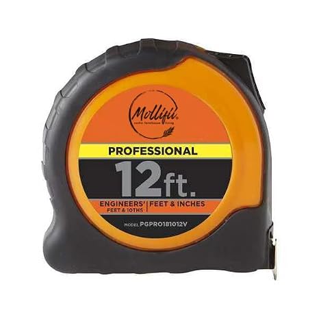 Engineers and SAE Tape Measure, Black, Red, Yellow