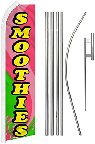Smoothies Super Flag & Pole Kit