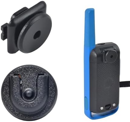 UAYESOK Back Clip Round Knob Adapter Vehicle Mount for Motorola Talkabout Radio T100 T107 T200 T210 T260 T265 T270 T280 T470 T475 T800 T802 T803 Replacement for PMLN7438AR with Radio Adhesive Holder