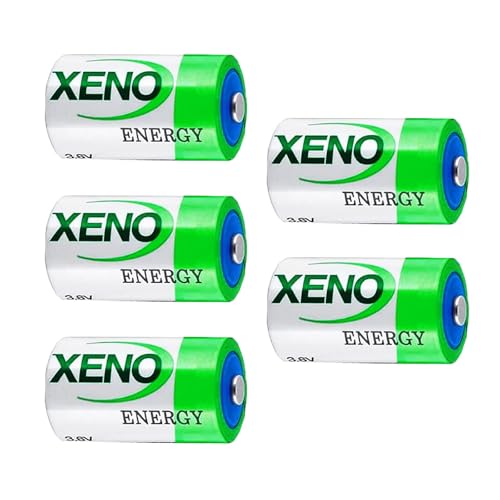 5Pack》1200mAh 3.6V XL-050F 12 AA Lithium Battery,Replacement fo Xeno XL-050F ER14250 Battery,Non-Rechargeable