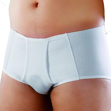 ORIONE Inguinal Hernia Brief Slip Girdle for Sports - Medium Cut Ref.313 Size 2 76-80 cm. (inch. 30"-31.5")
