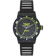 Aston Martin Formula 1 PDK Collection Luxury Mens Watch Timepieces with a Black Strap, Case and Dial