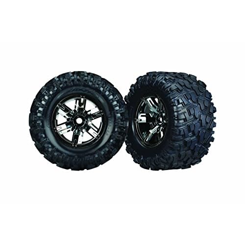 Traxxas X-Maxx Black Chrome Wheels & Tires Vehicle