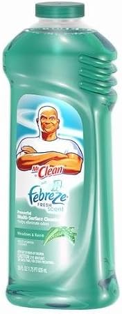 Mr Clean Multi-Surfaces Liquid with Febreze Freshness, Meadows and Rain, 28-Ounce