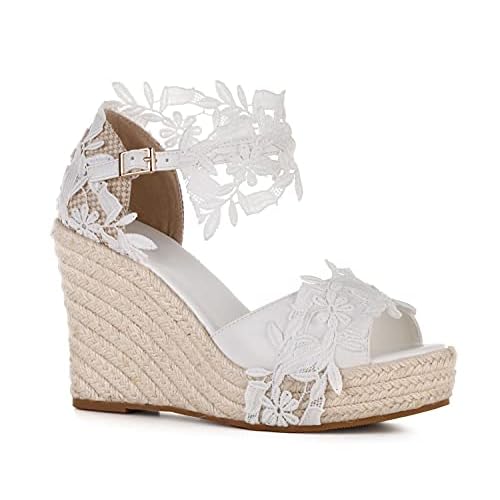 Womens Platform Wedges heels Sandals Wedge Espadrilles Ankle Strap Open Toe Summer Dress Comfort Wedge Sandals