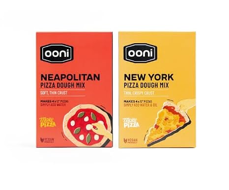 Ooni Pizza Dough Mix Bundle - 4 x Neapolitan Style & 4 x New York 8.8 oz Dough Balls