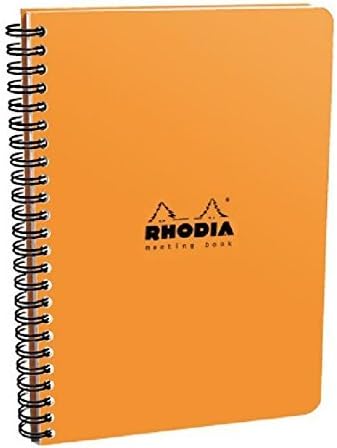 Rhodia Orange Meeting Notebook 6.5"x 8.5"