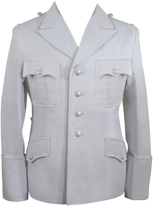 militaryharbor WWII German Elite M32 White Cotton Summer Tunic
