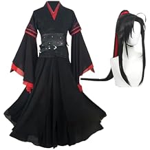 Wei Wuxian Cosplay Costume Mo Xuanyu Cosplay Chinese Ancient Hanfu Outfits Black Costume for Halloween