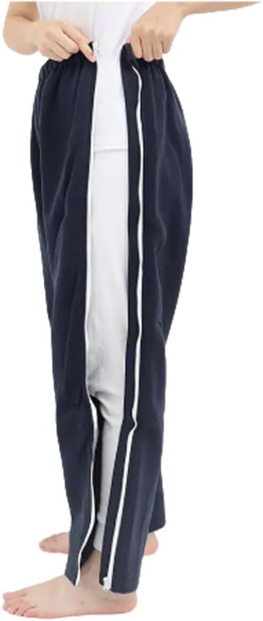 Easy-Wear Dual-Zip Care Pants for Elderly Orthopedic Patients Post-Op Paralysis & Limited Mobility