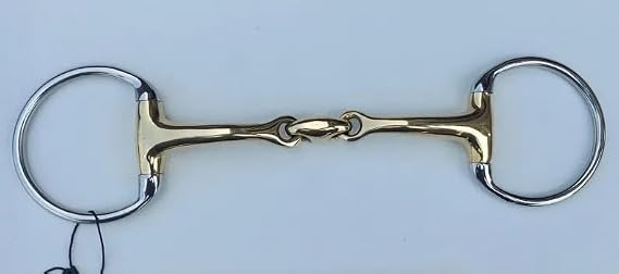 Eggbutt Snaffle Bit/German Silver Curved Mp Lozenge/Horse Bits
